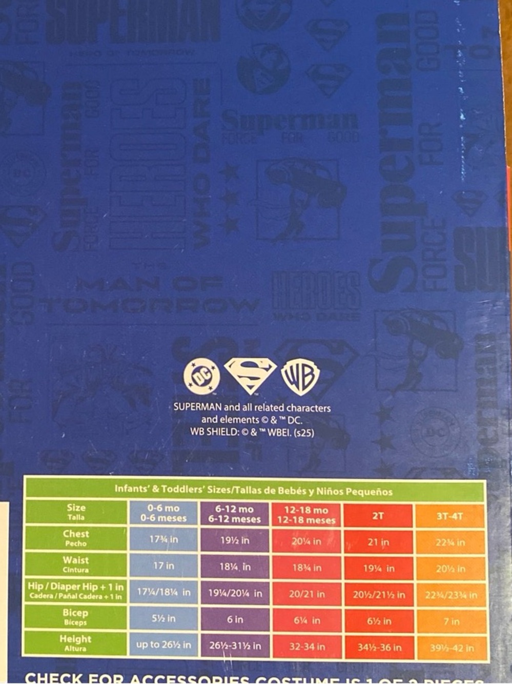 Superman Toddlers boys Costume - New (2T) - Picture 5 of 5